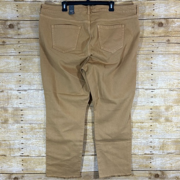 Torrid Mom Straight Vintage Stretch High Rise Golden Jean 20T Button Fly Raw Hem - Picture 5 of 10